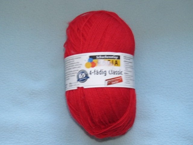 Nieuwe bol Regia Classic 4-draads sokkenwol rood 100 gram, Hobby en Vrije tijd, Breien en Haken, Ophalen of Verzenden, Nieuw, Breien of Haken