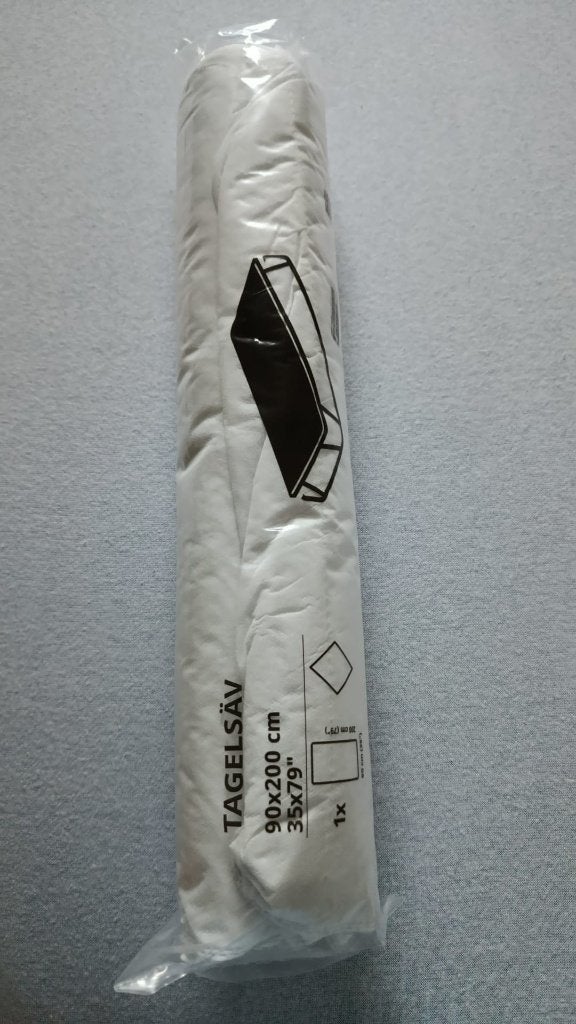 IKEA Tagelsäv Matrasbeschermer 90x200 cm, Huis en Inrichting, Slaapkamer | Beddengoed, Eenpersoons, Matrasbeschermer, Wit, Nieuw
