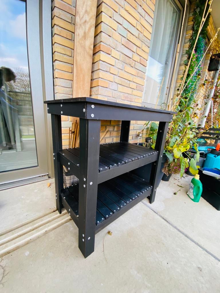 Oppottafel plantentafel bijzettafel werkbank, Ophalen, Gebruikt