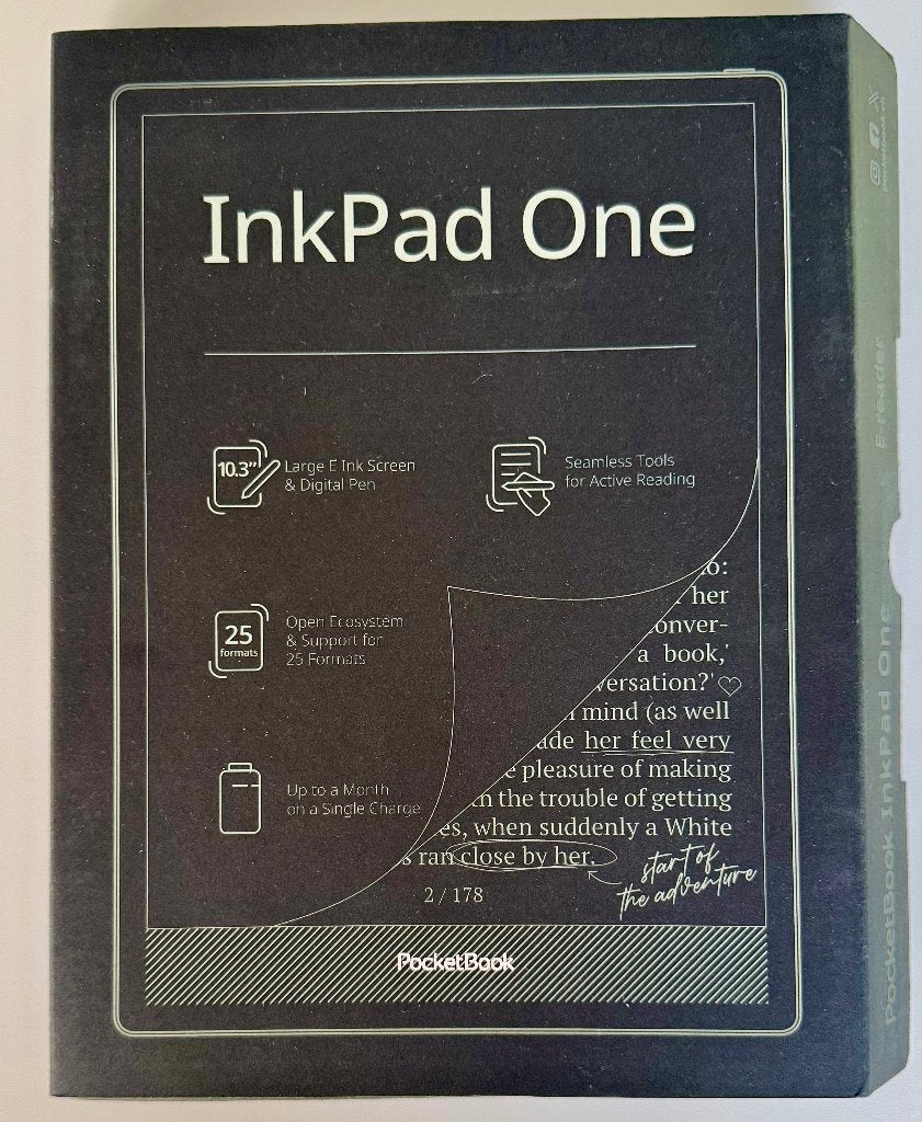 Pocketbook InkPad One e-reader - zgan, groot formaat te koop, Ophalen, Bluetooth, Zo goed als nieuw, 10 inch of meer