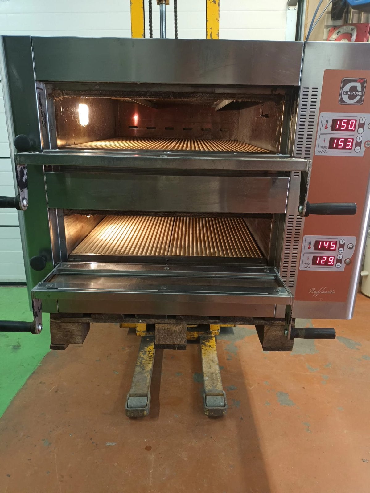 Cuppone Raffaello Pizzaoven Dubbeldeks Horeca 12 pizzas, Pizzaoven, Ophalen of Verzenden, Vrijstaand, 60 cm of meer