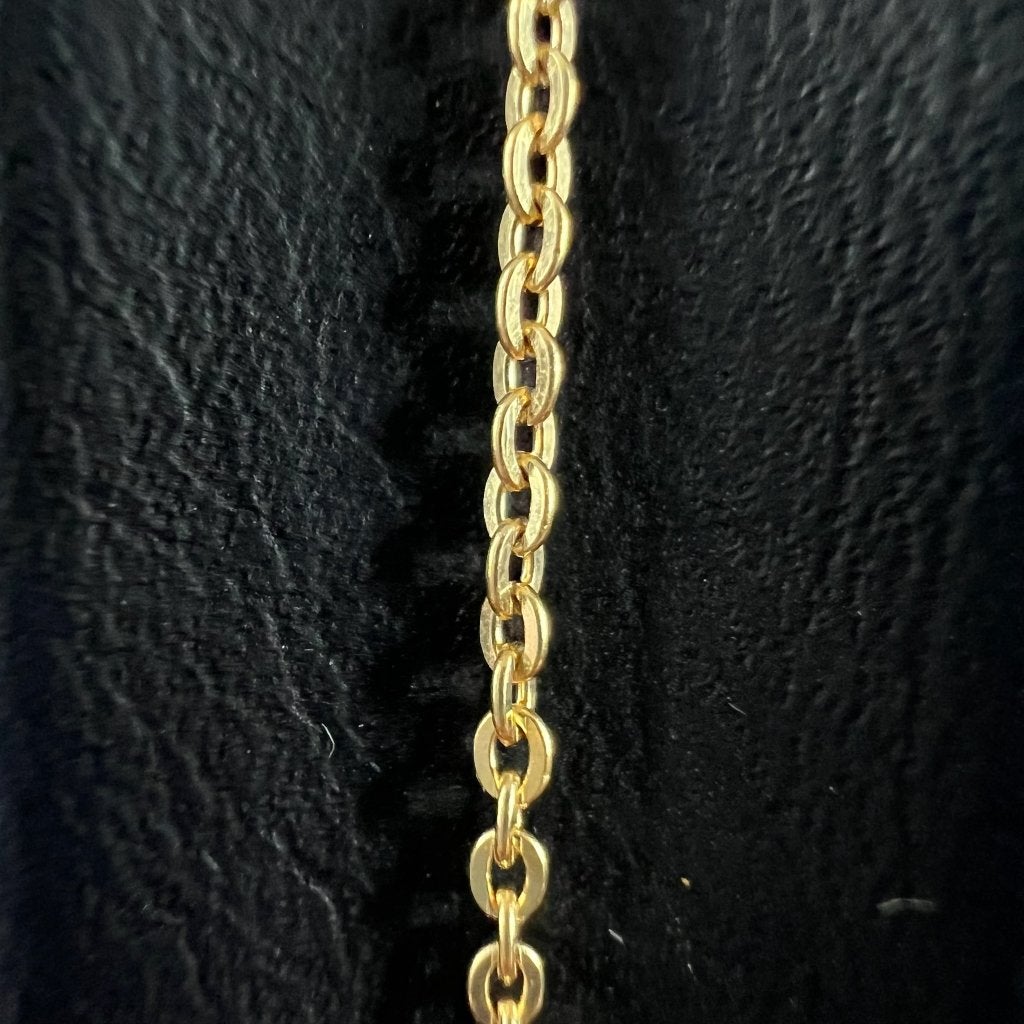 Gouden Armband | 18k | 2,48g | ankerschakel | 18,5cm| 416850, Ophalen of Verzenden, Gebruikt, Goud, Goud