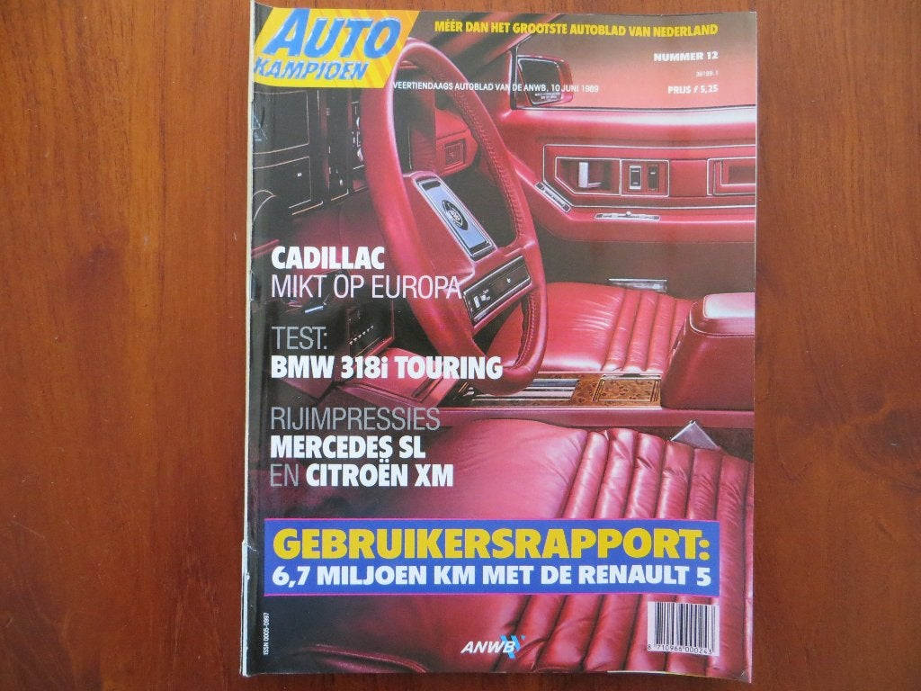 Autokampioen 12 1989 Citroën XM, SL R129, BMW 318i Touring, Ophalen of Verzenden, Nieuw, Citroën