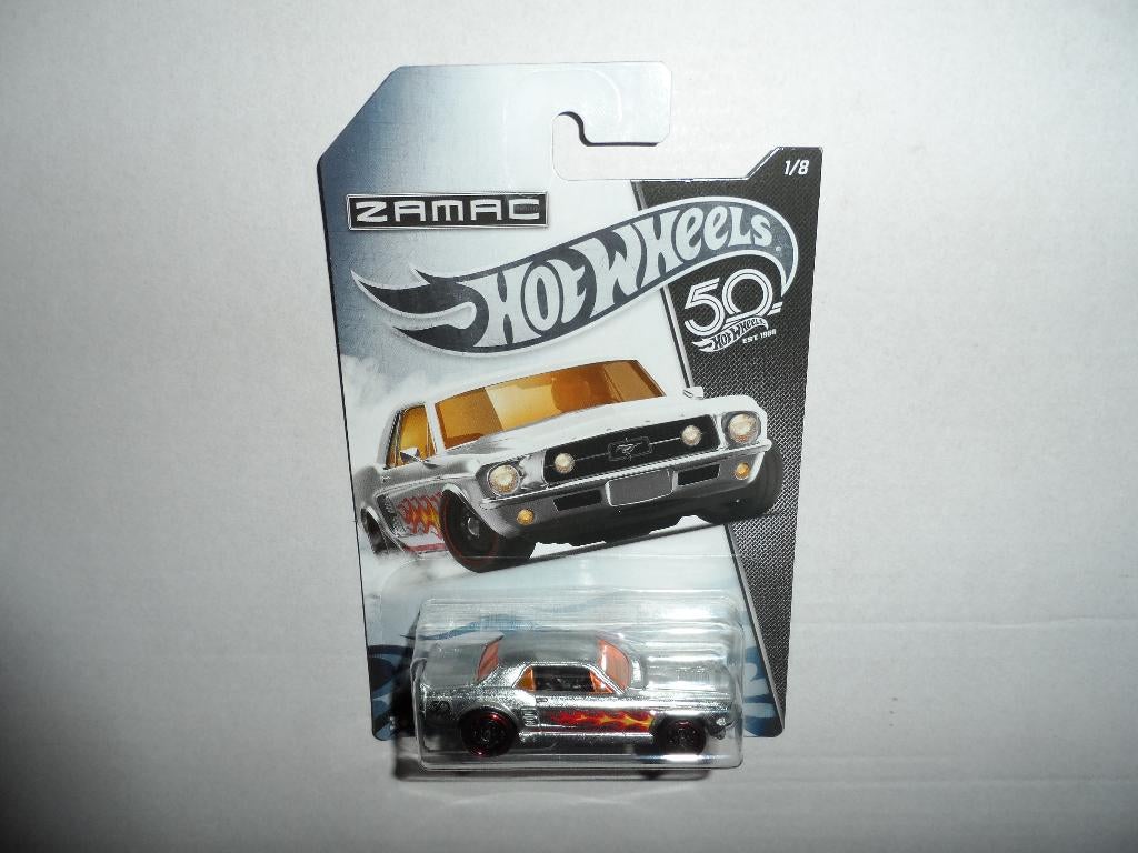 Hot Wheels - 50th Zamac - '67 Ford Mustang Coupe - 1:64, Ophalen of Verzenden, Nieuw, Auto