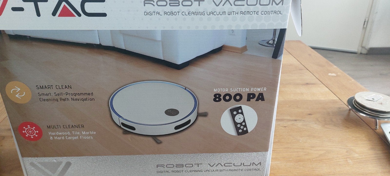 V-TAC VT-5522 Robotstofzuiger met Afstandsbediening, Overige merken, Inclusief accessoires, Nieuw, Ophalen of Verzenden