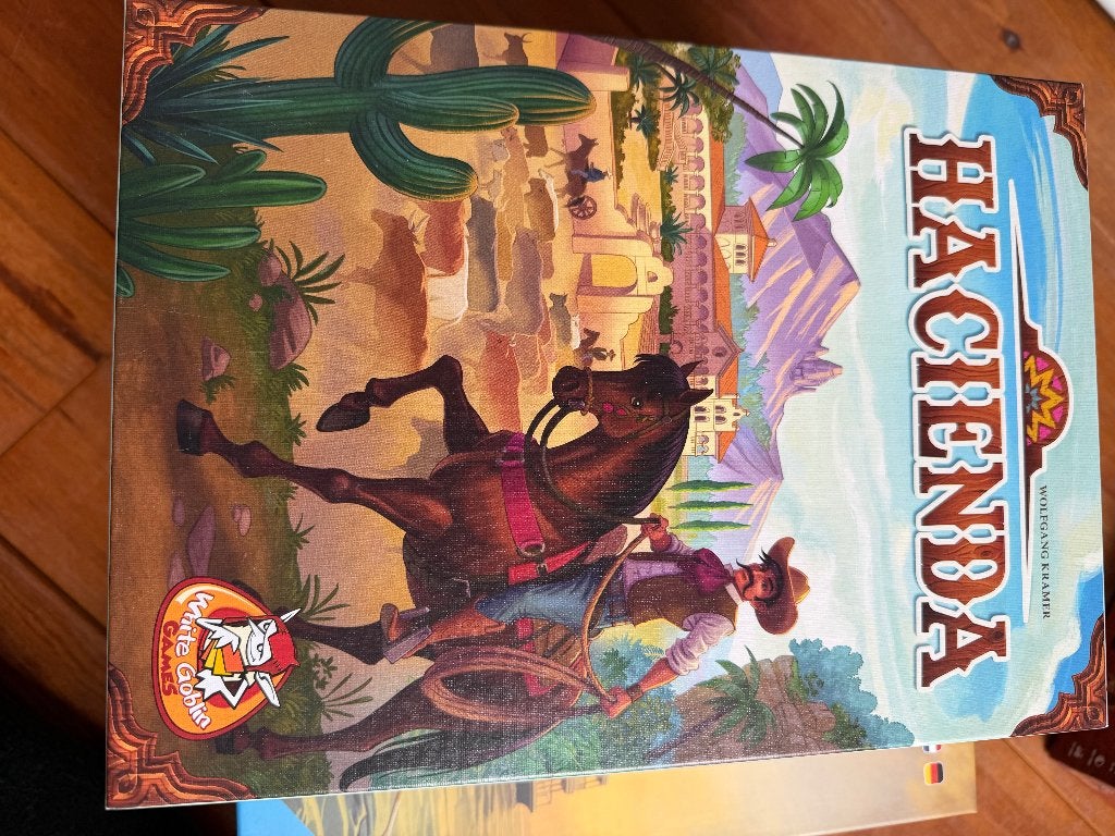 Bordspel Hacienda, Ophalen, Zo goed als nieuw, White Goblin Games