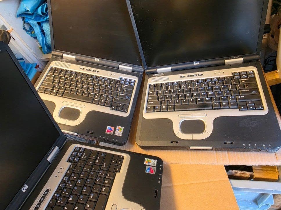 3 x HP NC8000. Pent.M , loop of sloop, Ophalen of Verzenden, 15 inch, Onbekend, HDD