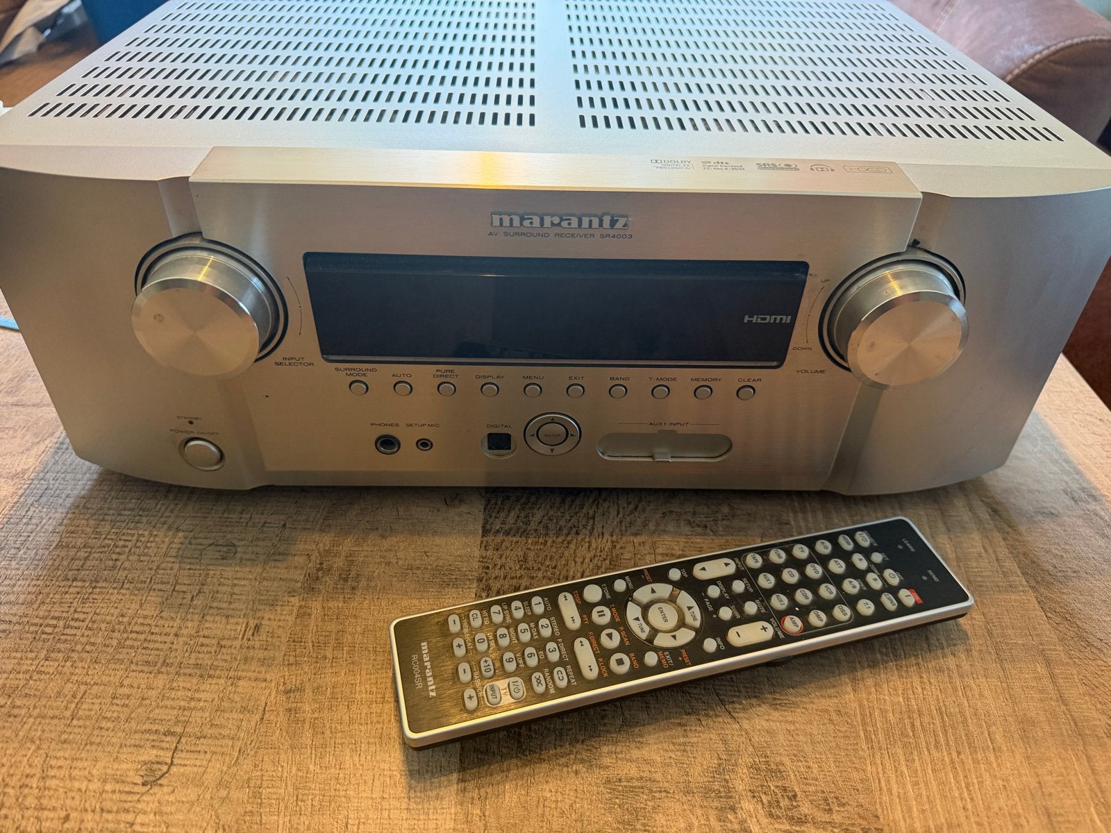 Marantz SR4003 AV Surround Receiver met afstandsbediening, Marantz, Gebruikt, Ophalen of Verzenden, 120 watt of meer