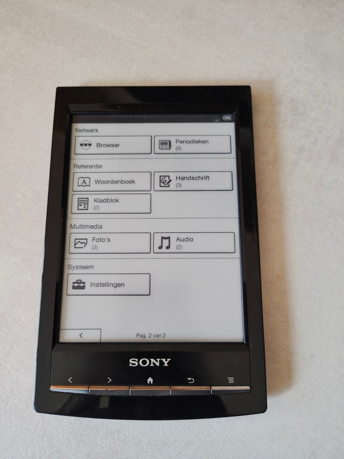 Sony prs-t1 reader in zeer nette staat, Ophalen of Verzenden