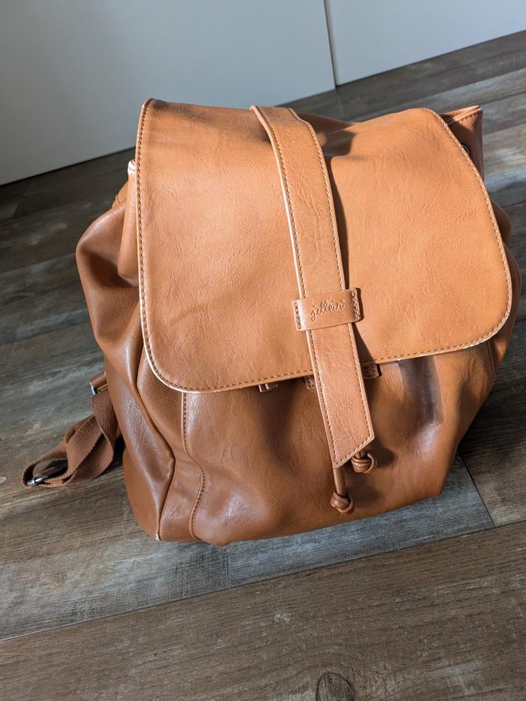 Jollein Roxy verzorgingstas / luiertas cognac, Kinderen en Baby's, Luiertassen, Ophalen of Verzenden, Gebruikt, Rugzak