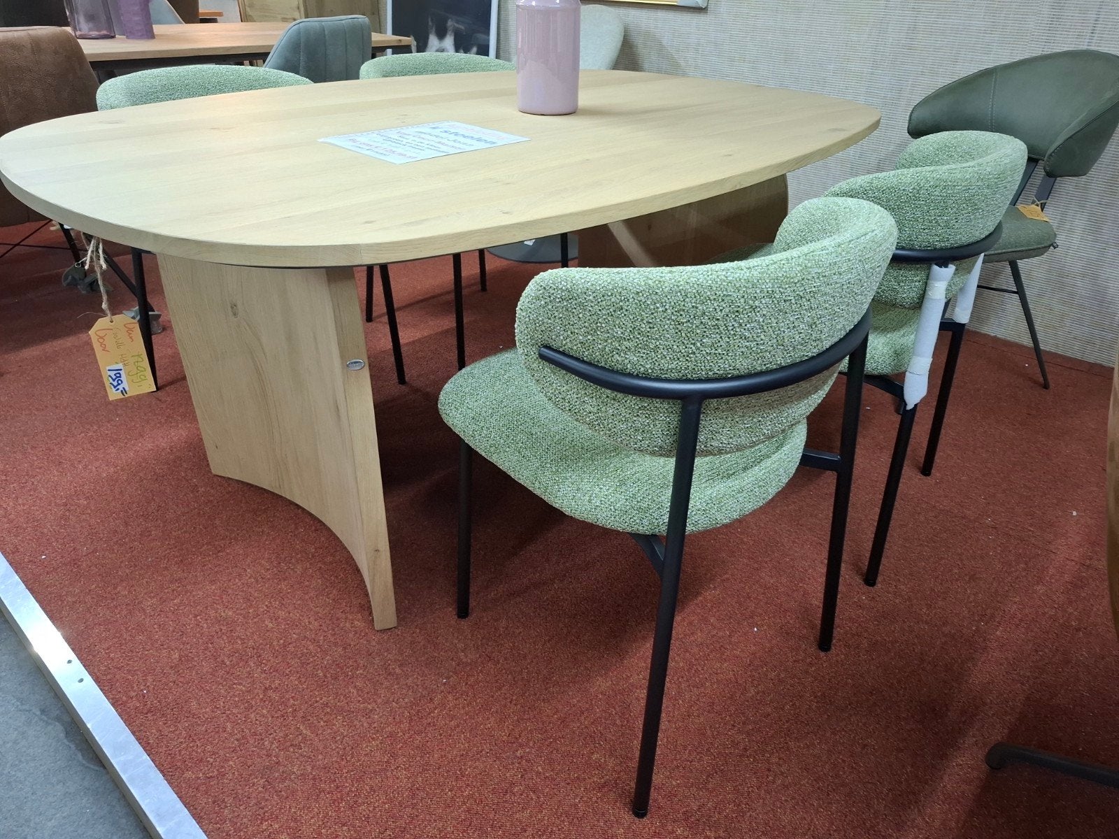 4 Nieuwe stoelen, stof kleur Groen, Jona Coco-Maison, Ophalen, Overige kleuren, Nieuw, Metaal
