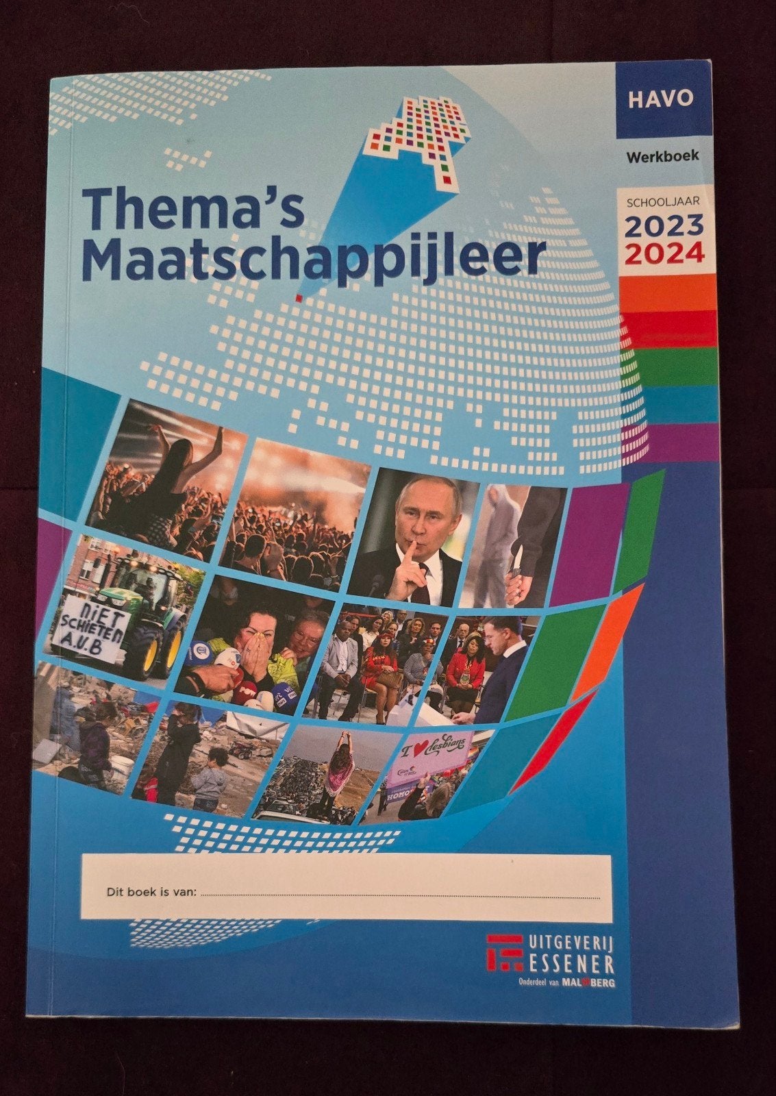 Maatschappijleer HAVO Werkboek 2023-2024 - ZGAN, Ophalen of Verzenden, Zo goed als nieuw, HAVO, Maatschappijleer