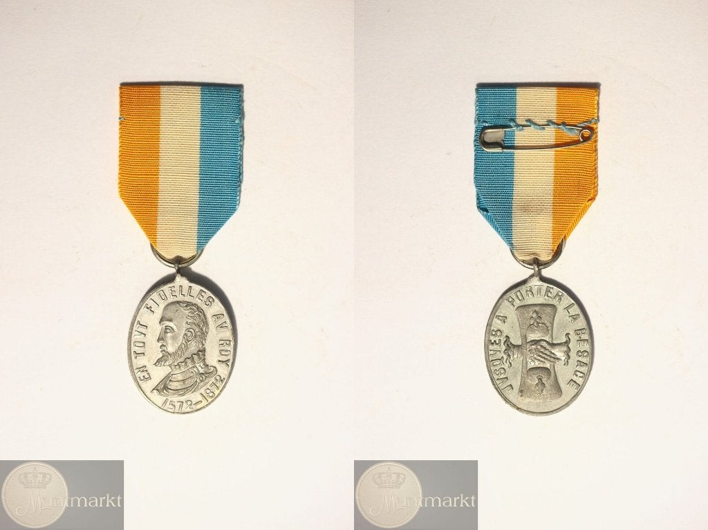 Historiepenning 1872 'Derde Eeuwfeest: Inname Den Briel', Ophalen of Verzenden, Overige materialen, Nederland