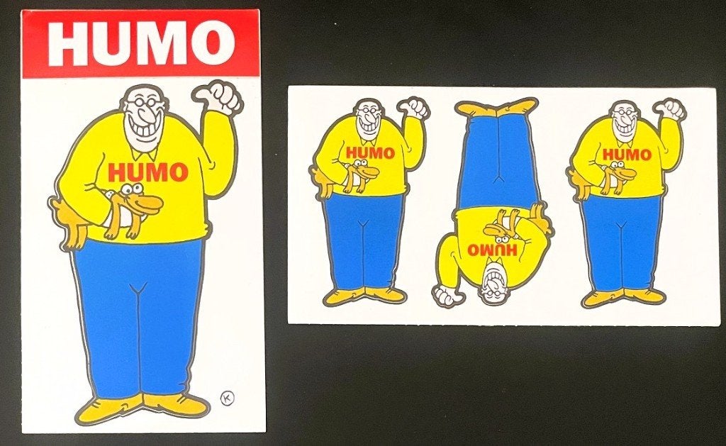 KAMAGURKA - Bert & Bobje - HUMO - 2 stickers - NIEUW, Ophalen of Verzenden, Overige figuren, Nieuw, Plaatje, Poster of Sticker