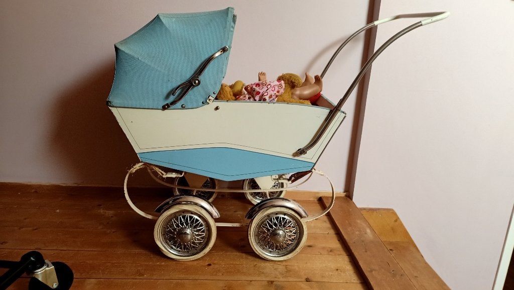 poppenwagen retro vintage, Ophalen, Gebruikt, Overige typen