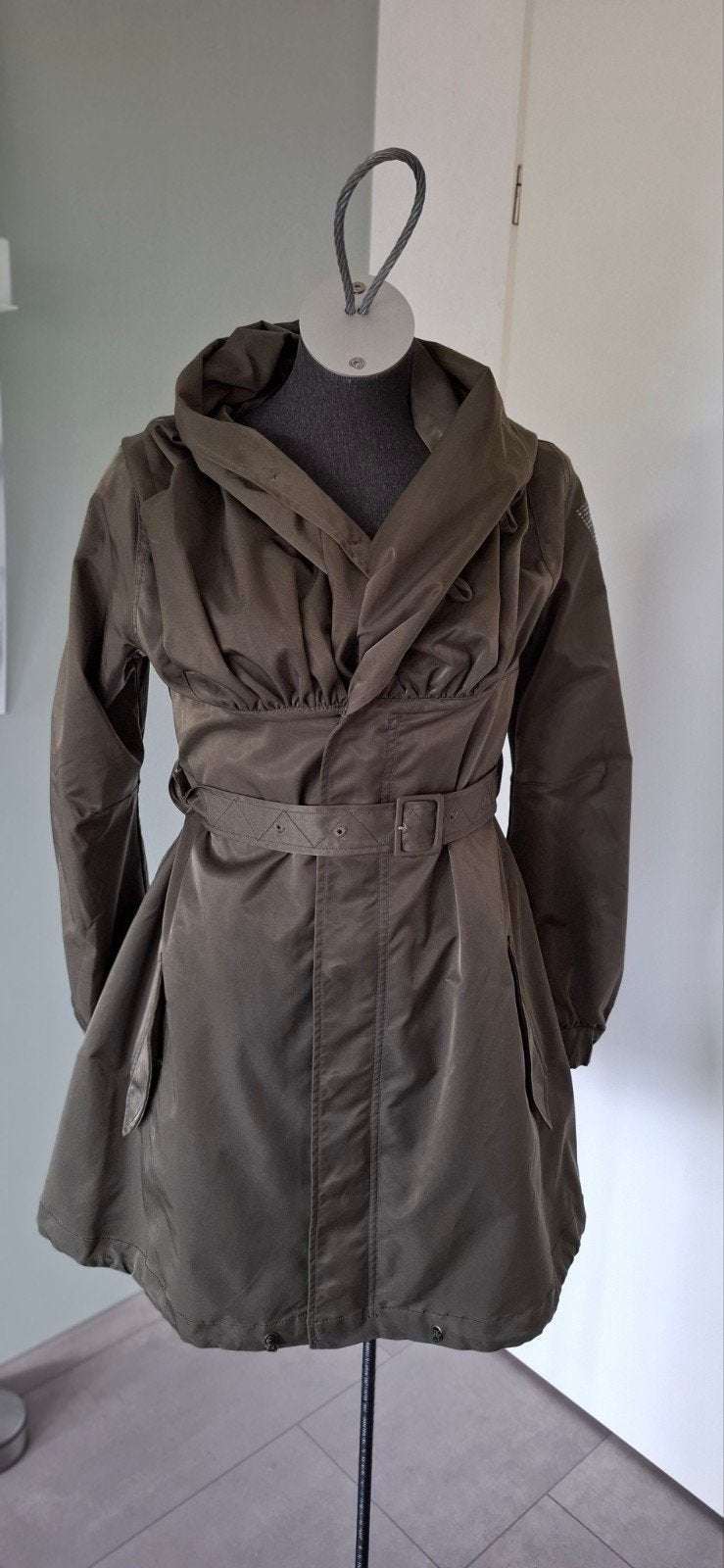 RA RE jas mantel groen winterjas izgs, RA RE, Ophalen of Verzenden, Zo goed als nieuw, Maat 36 (S)