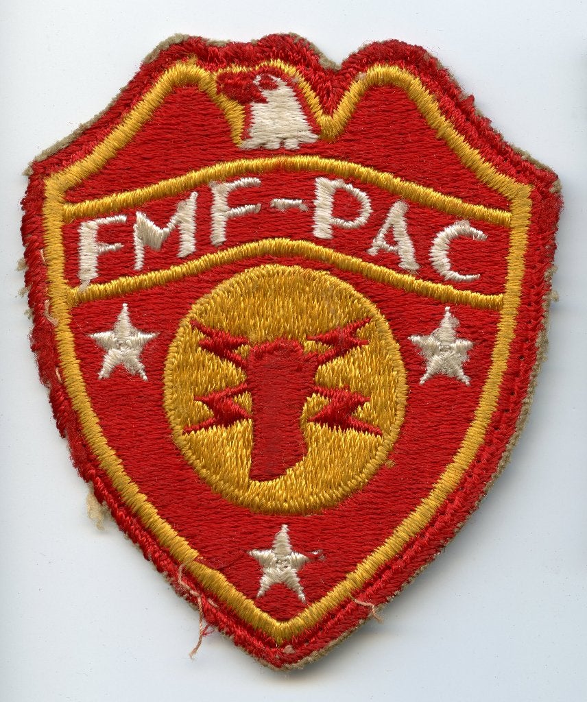WO2 US FMF Pacific Headquarters Patch, Verzenden, Landmacht, Amerika, Embleem of Badge