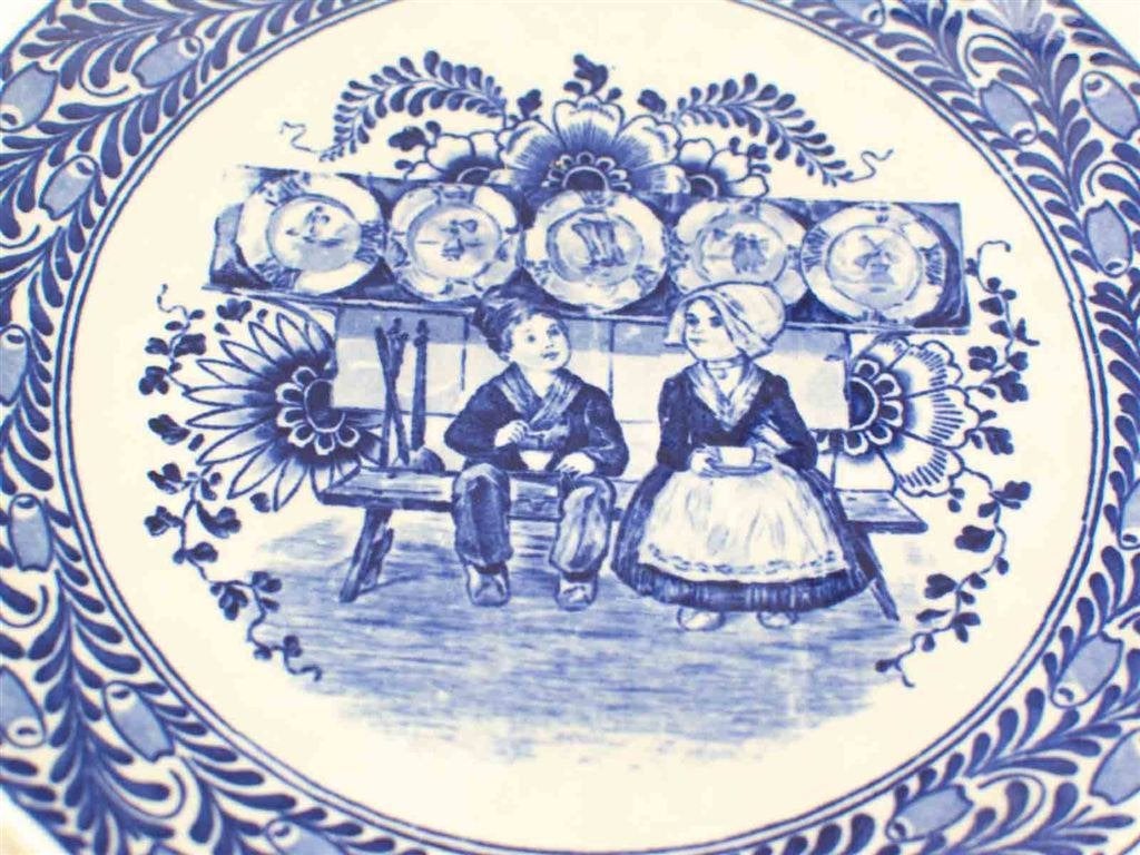 Petrus Regouta&co porseleinen wandbord 36401, Ophalen of Verzenden, Gebruikt