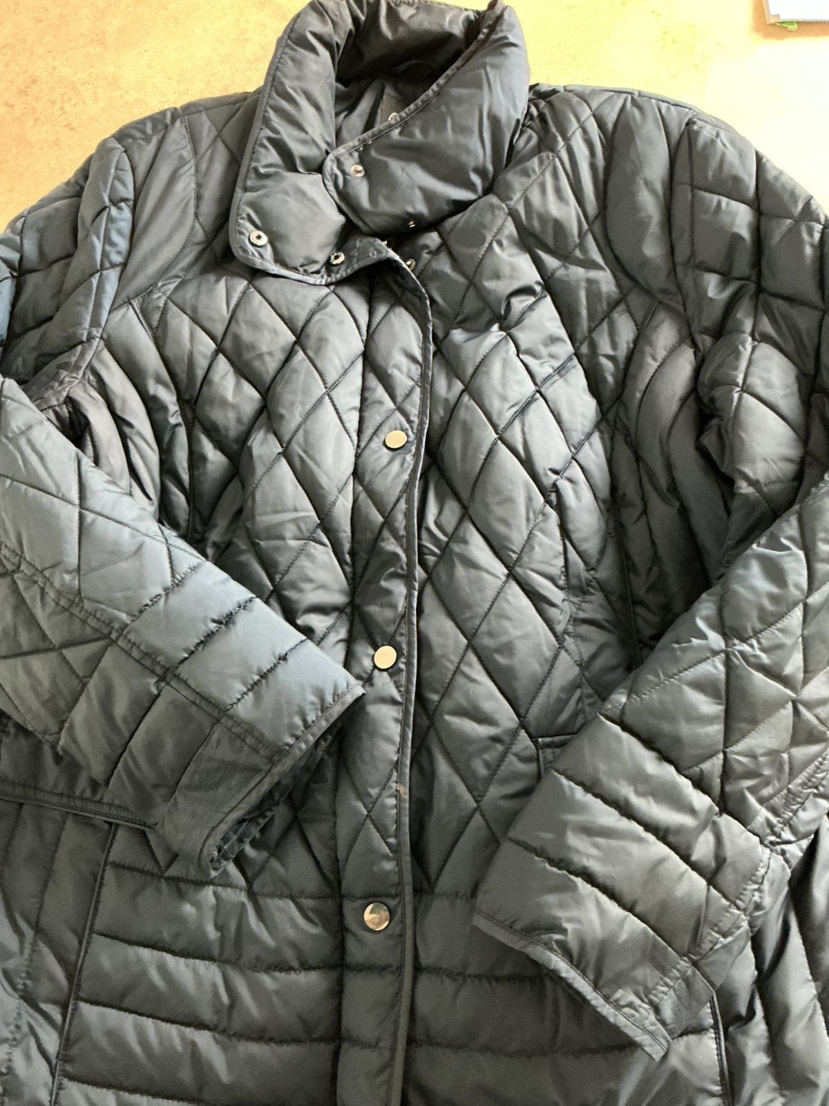 Zeer nette gewatterde winterjas maat 48/50, Ophalen of Verzenden, Zo goed als nieuw, Blauw, Jas of Mantel