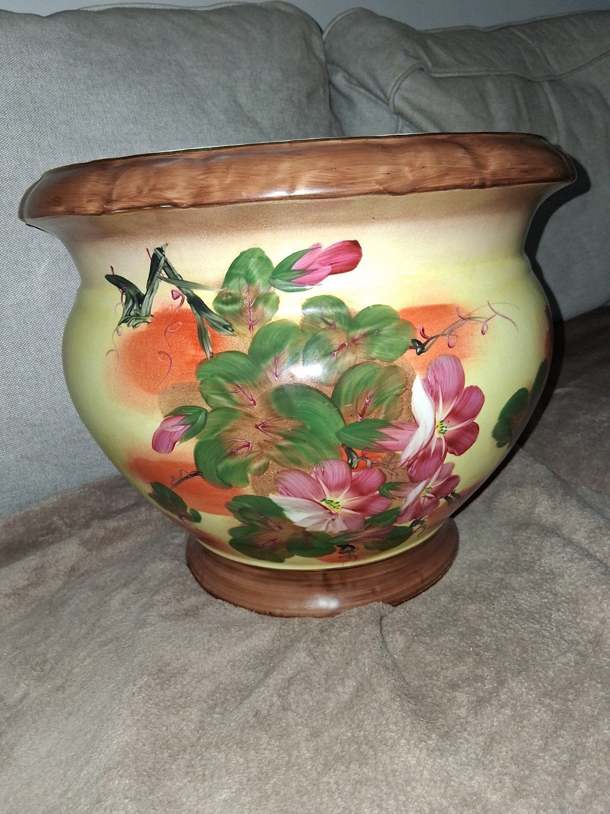 Grote Engelse Staffordshire, bloempot, Ophalen of Verzenden