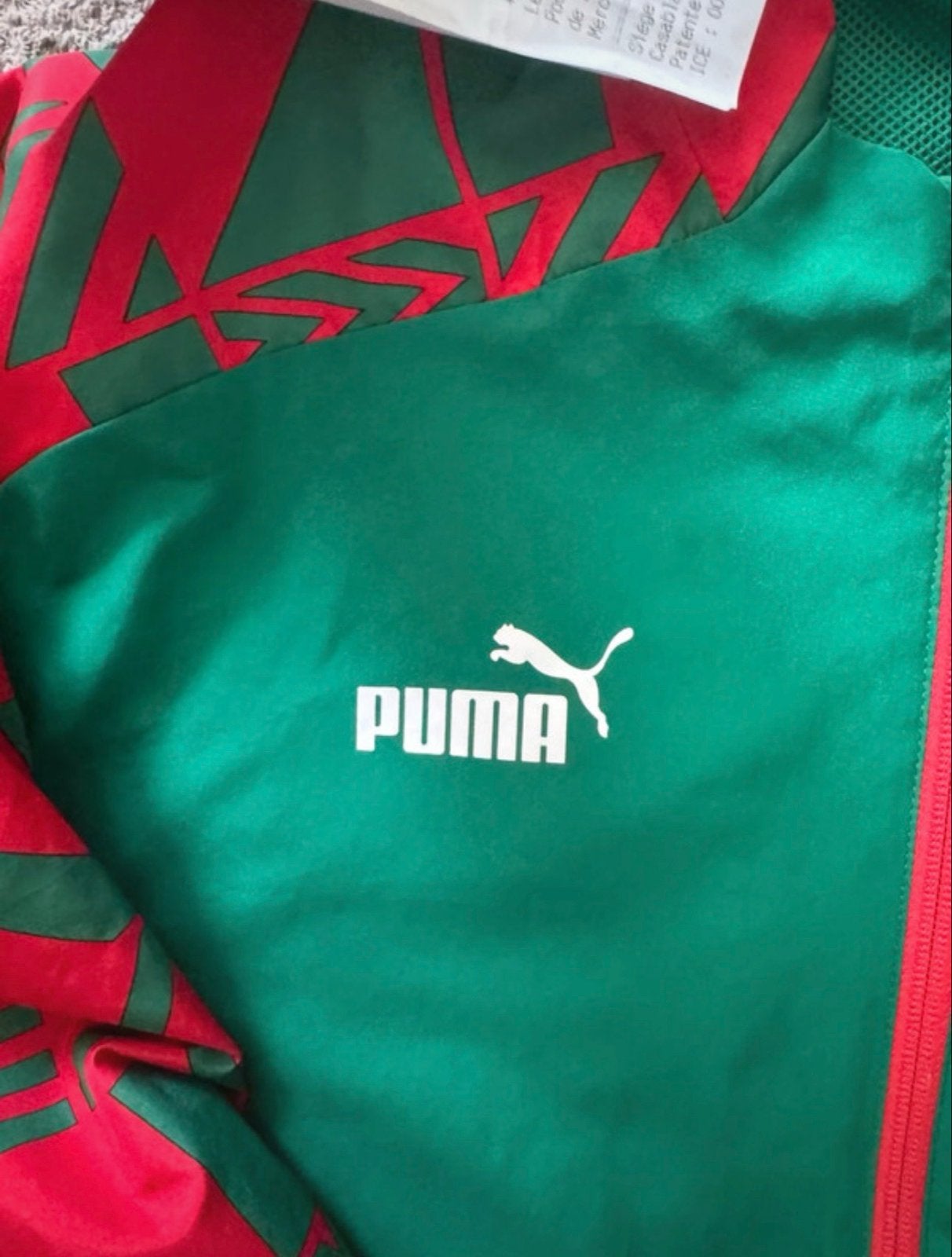 WK Marokko Puma Jacket 2022 Nieuw met Aankoopbewijs, Nieuw, Overige maten, Ophalen of Verzenden, Voetbal