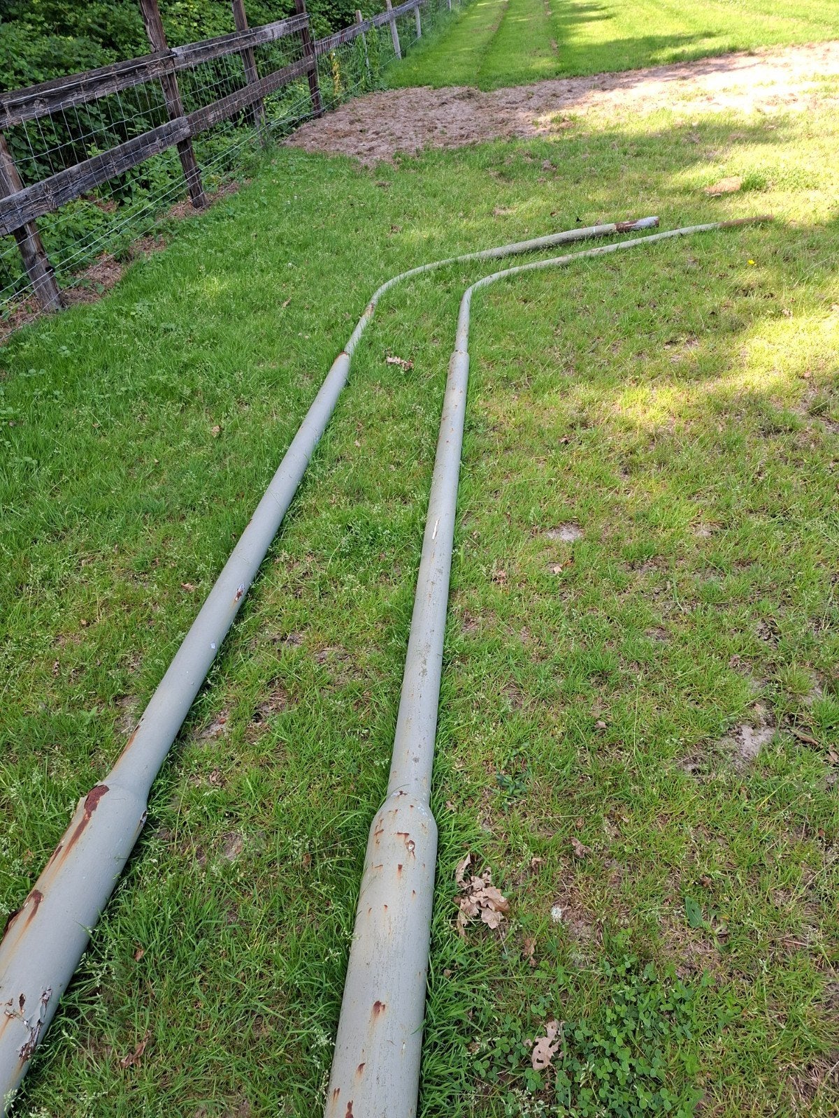 Twee gebruikte lantaarnpalen van 10 meter hoog, Ophalen, Gebruikt, Overige typen, Netvoeding