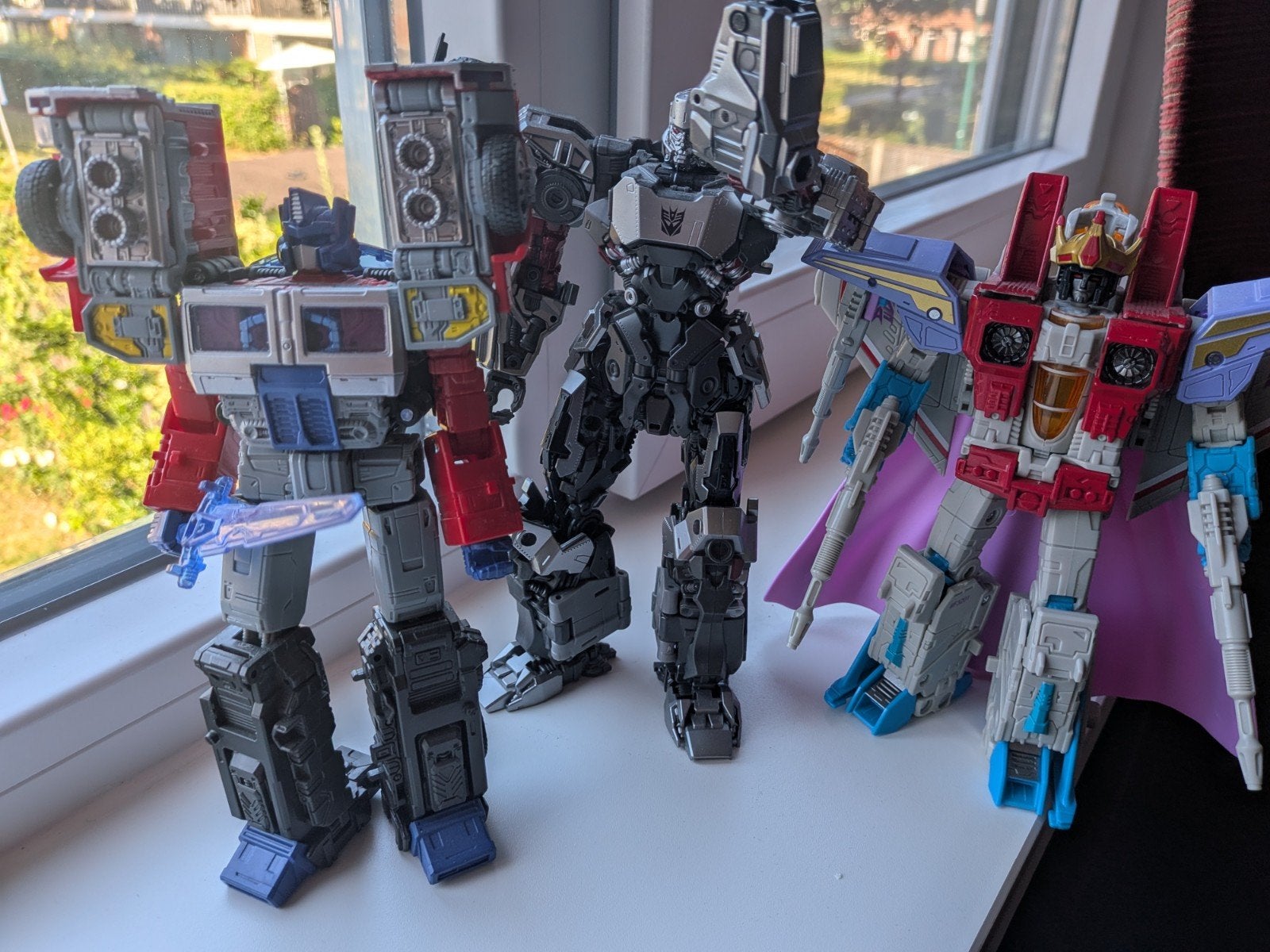Transformers Optimus prime, starscream, megatron, Verzamelen, Transformers, Overige generaties, Ophalen of Verzenden, Zo goed als nieuw