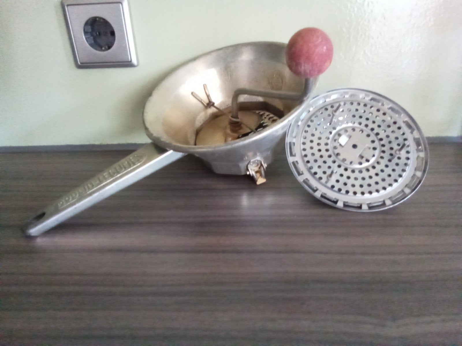 Moulin Legumes puree pers, pureemolen of roerzeef van het te, Ophalen of Verzenden