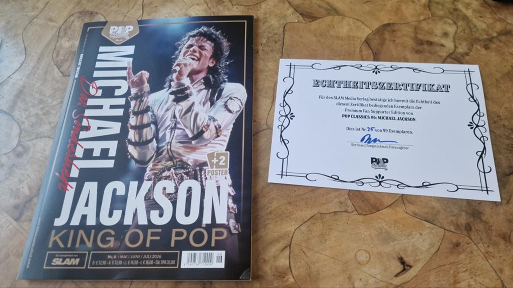 Limited Michael Jackson magazine 2026 nr 25/99 met COA, Ophalen of Verzenden, Zo goed als nieuw