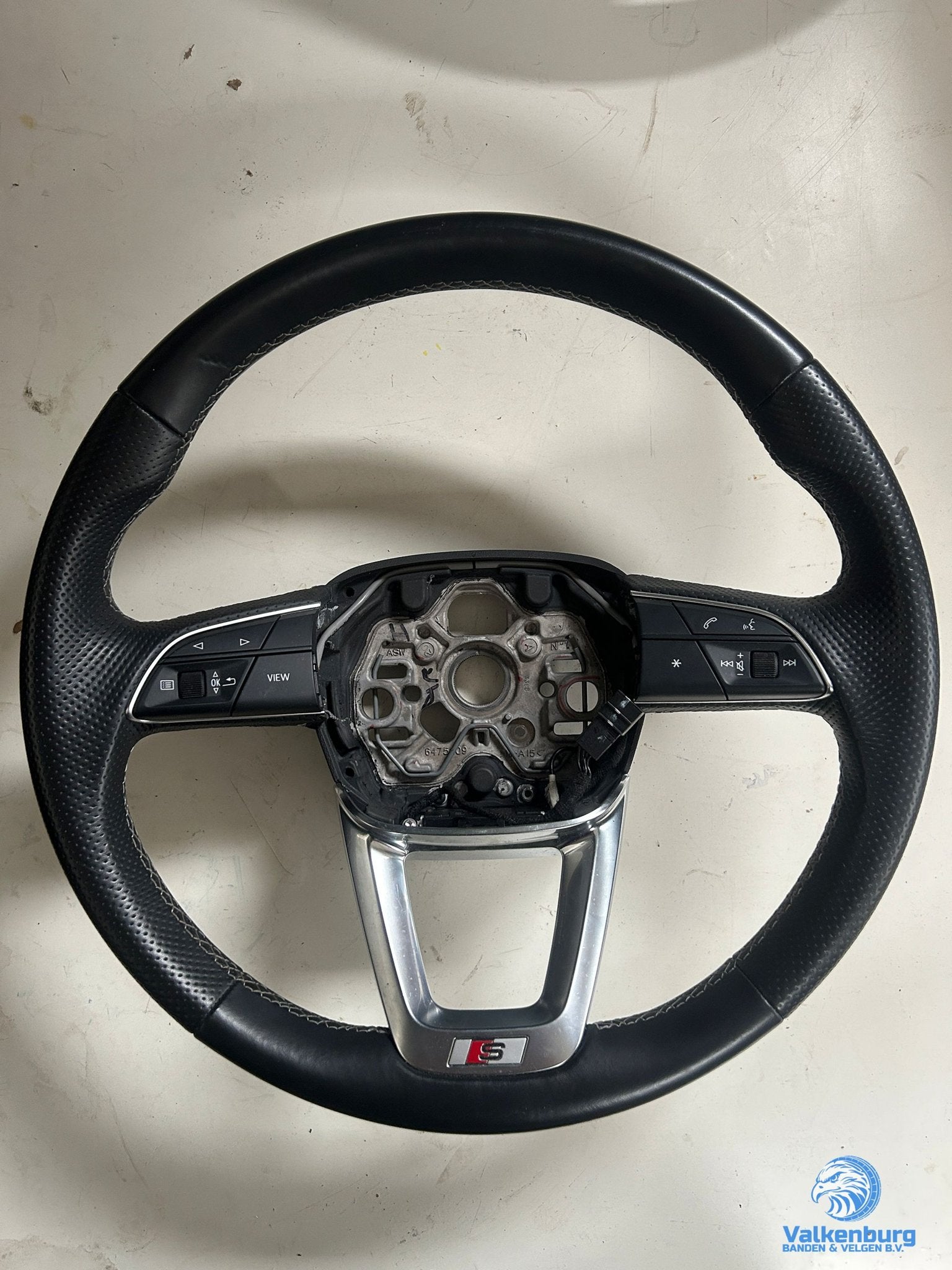 Originele Audi Q3 83A S line leder geperforeerd stuurwiel st