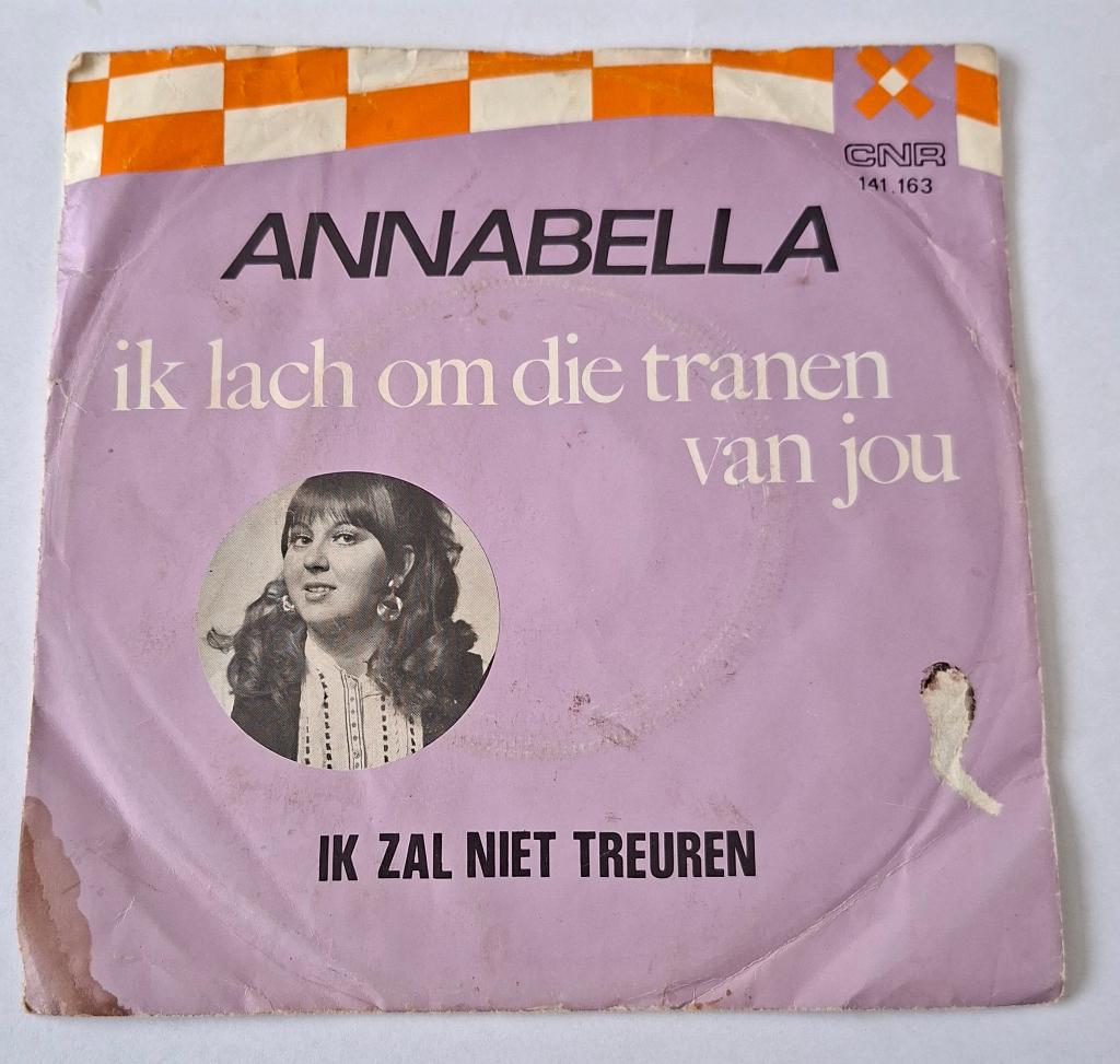 Annabella - Ik lach om die tranen van jou, Cd's en Dvd's, Vinyl Singles, Gebruikt, Single, Nederlandstalig, Ophalen of Verzenden