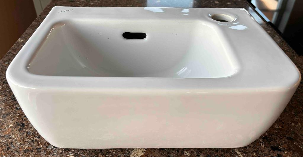 Laufen fontein, wit in goede staat, Ophalen, Gebruikt, Steen, Toilet