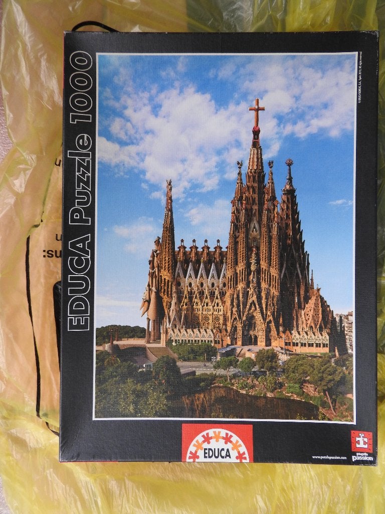 puzzel Barcelona Basilica Sagrada Familia, Ophalen of Verzenden, 500 t/m 1500 stukjes, Zo goed als nieuw, Legpuzzel