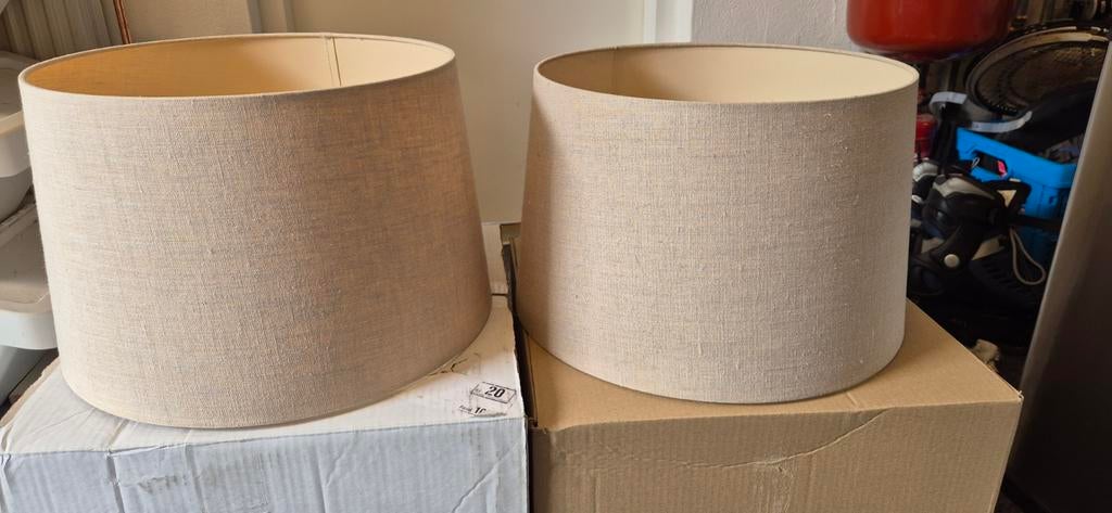 Lampekappen, Ophalen of Verzenden, Beige, Rond, 25 tot 50 cm