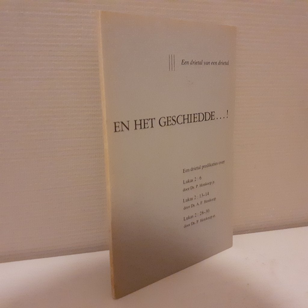 ds. A.F. en P. Honkoop. En het geschiedde., Boeken, Ophalen of Verzenden, Gelezen, Christendom | Protestants