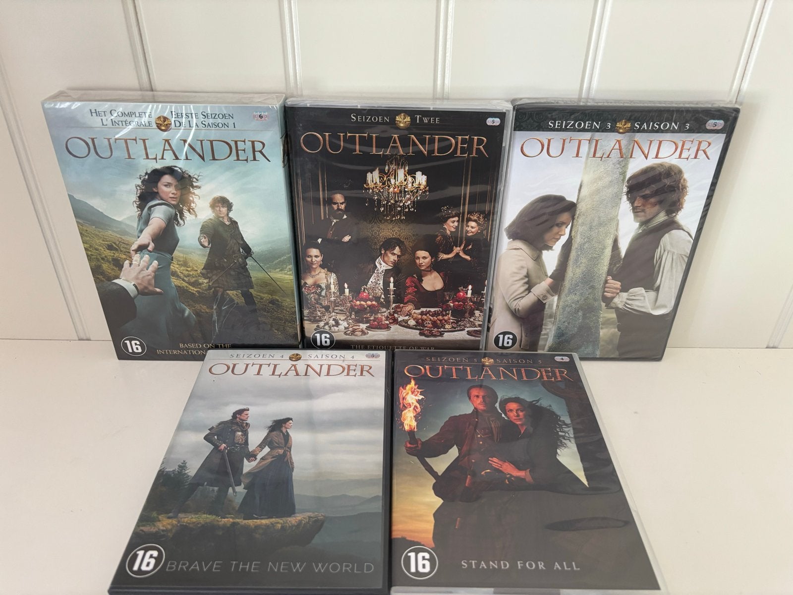 Outlander seizoen 1 t/m 5, 1-3 Nieuw in verpakking, Vanaf 16 jaar, Boxset, Drama, Ophalen of Verzenden