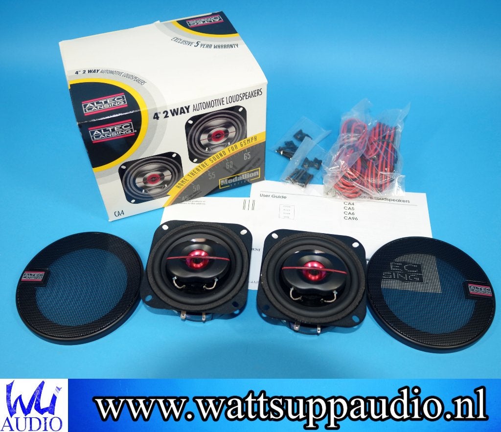 ALTEC LANSING CA4 Medallion 10 cm/4'' dash speakers/Coaxial, Nieuw, Ophalen of Verzenden, Support@alteclansing.com, .