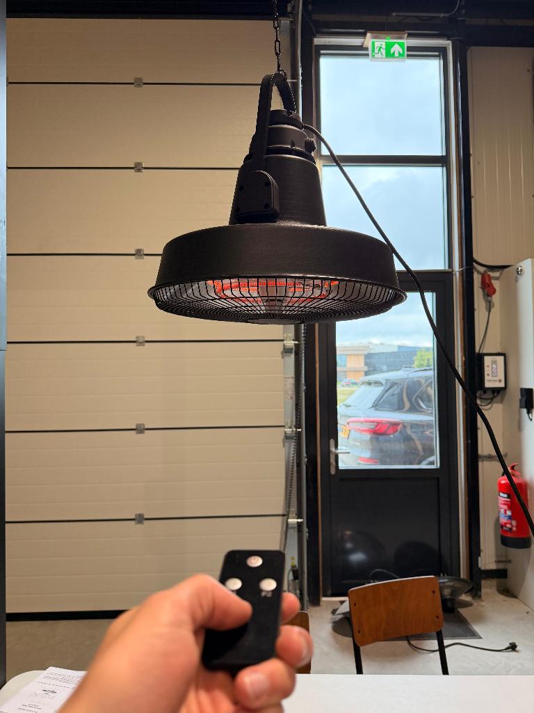 Nieuwe hangende infrarood heater met afstandsbediening, Tuin en Terras, Elektrisch, Plafond, Nieuw, Ophalen of Verzenden