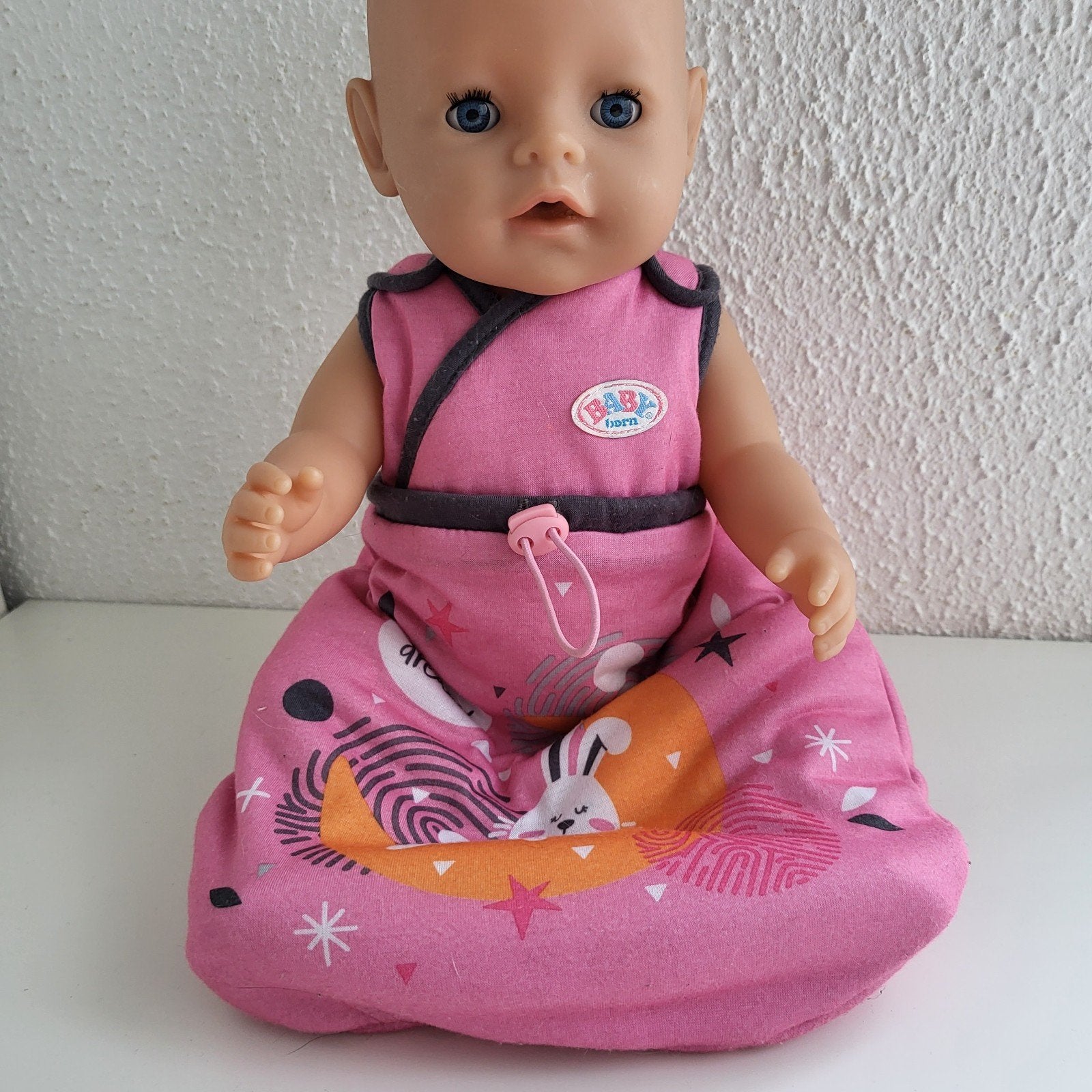 Baby born kleertjes slaapzak trappelzak babyborn. Excl.pop, Ophalen of Verzenden, Zo goed als nieuw, Babypop