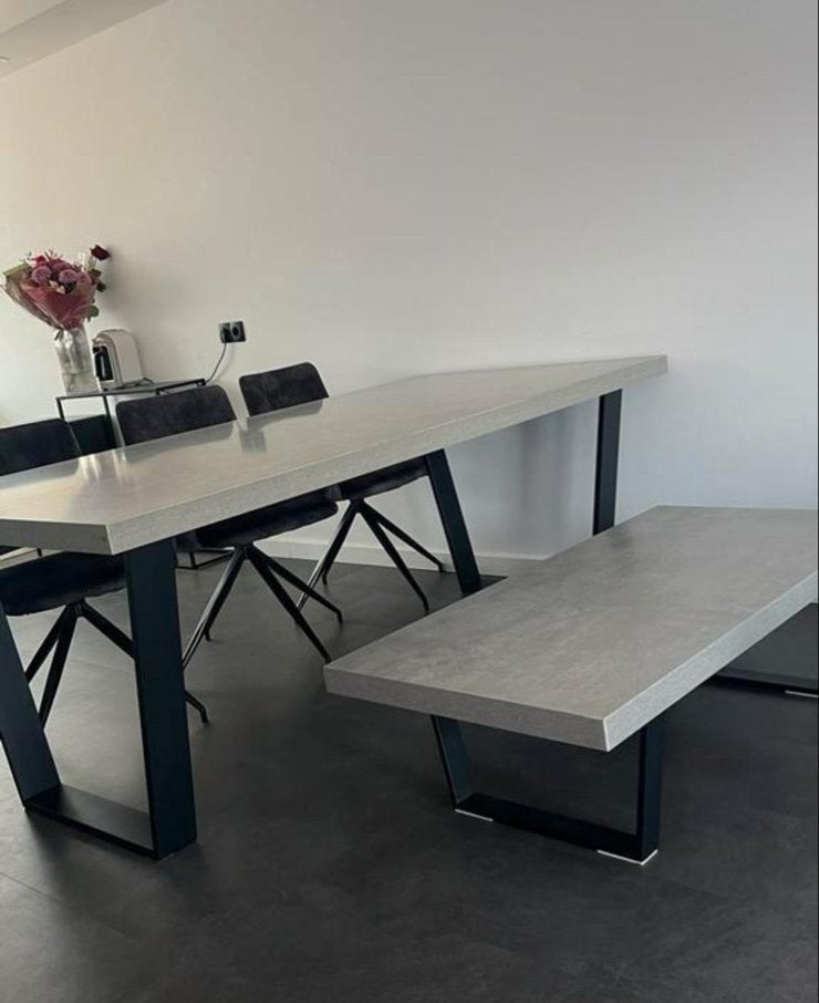 Elegante salontafel met marmerlook - Eyecatcher!, Ophalen, Overige materialen, Gebruikt, 100 tot 150 cm