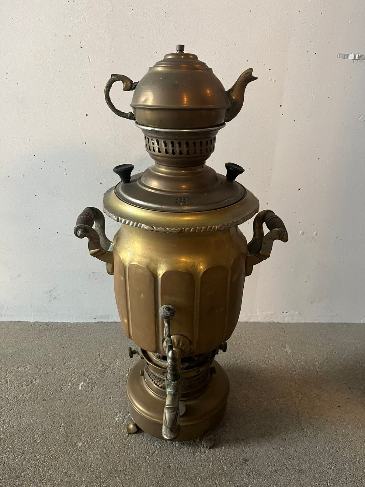 Antieke theepot, Ophalen of Verzenden, Koper