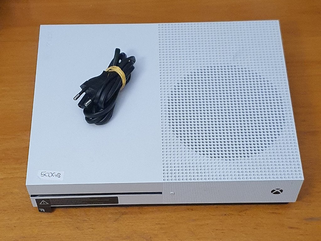 XBOX ONE S 500GB met STROOMKABEL, Spelcomputers en Games, Xbox One S, Ophalen of Verzenden, Zonder controller, Met harde schijf
