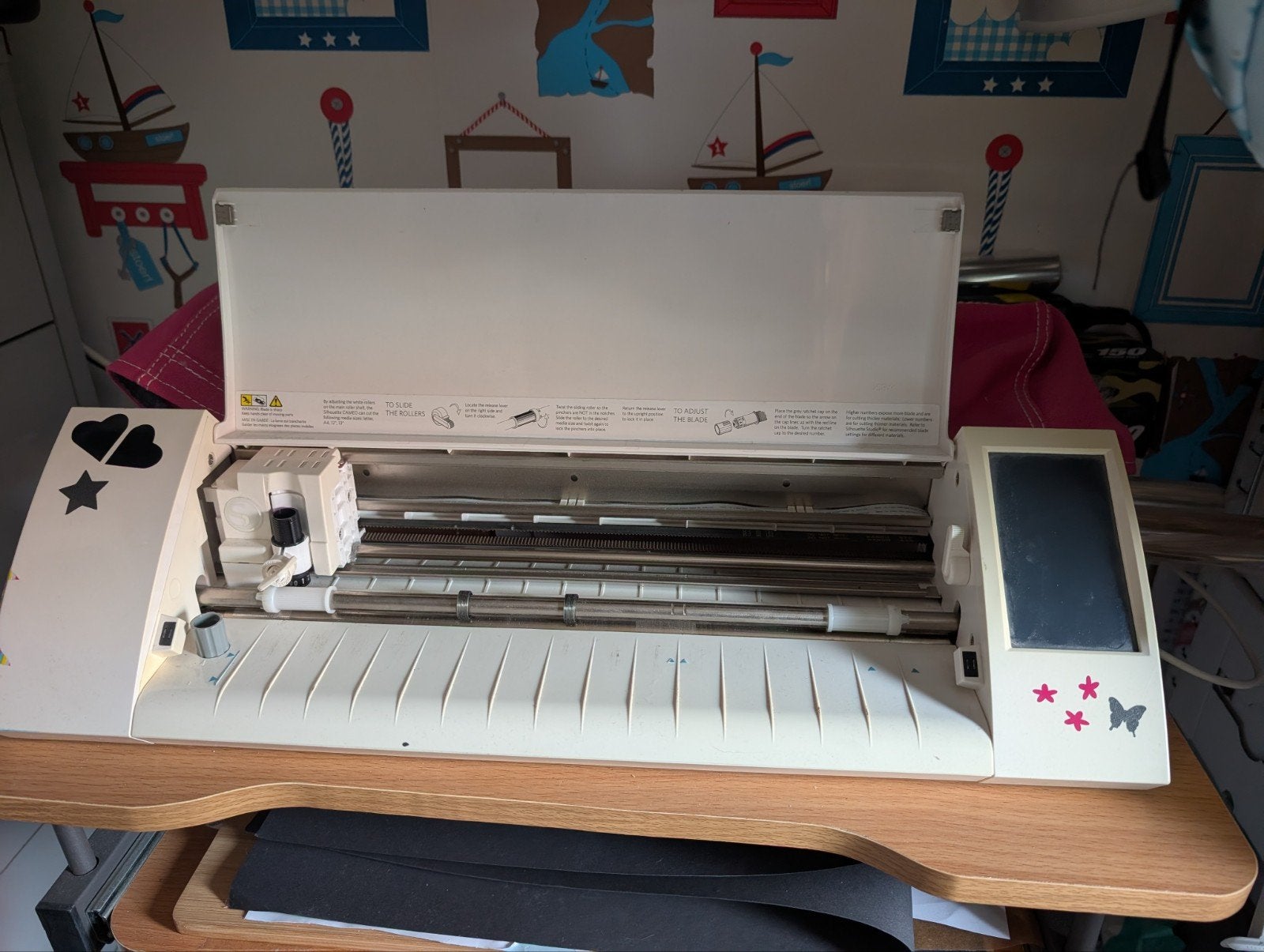 Silhouette Cameo 2 snijmachine met accessoires en materialen, Ophalen, Gereedschap of Toebehoren