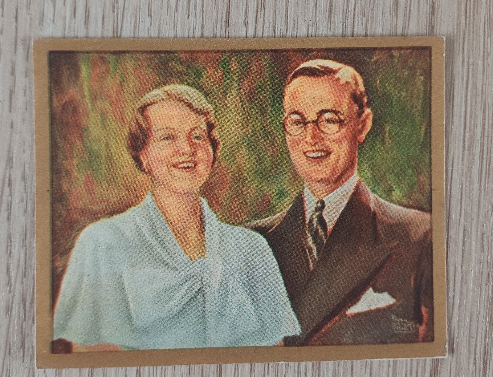 Kwatta reclame: Prinses Juliana & Prins Bernhard portret, Verzenden, Gebruikt, Kaart, Foto of Prent