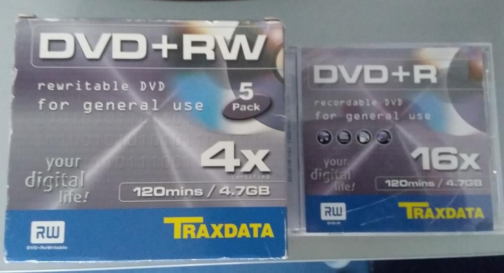 DVD+R+RW om gegevens te branden., Ophalen of Verzenden, Nieuw