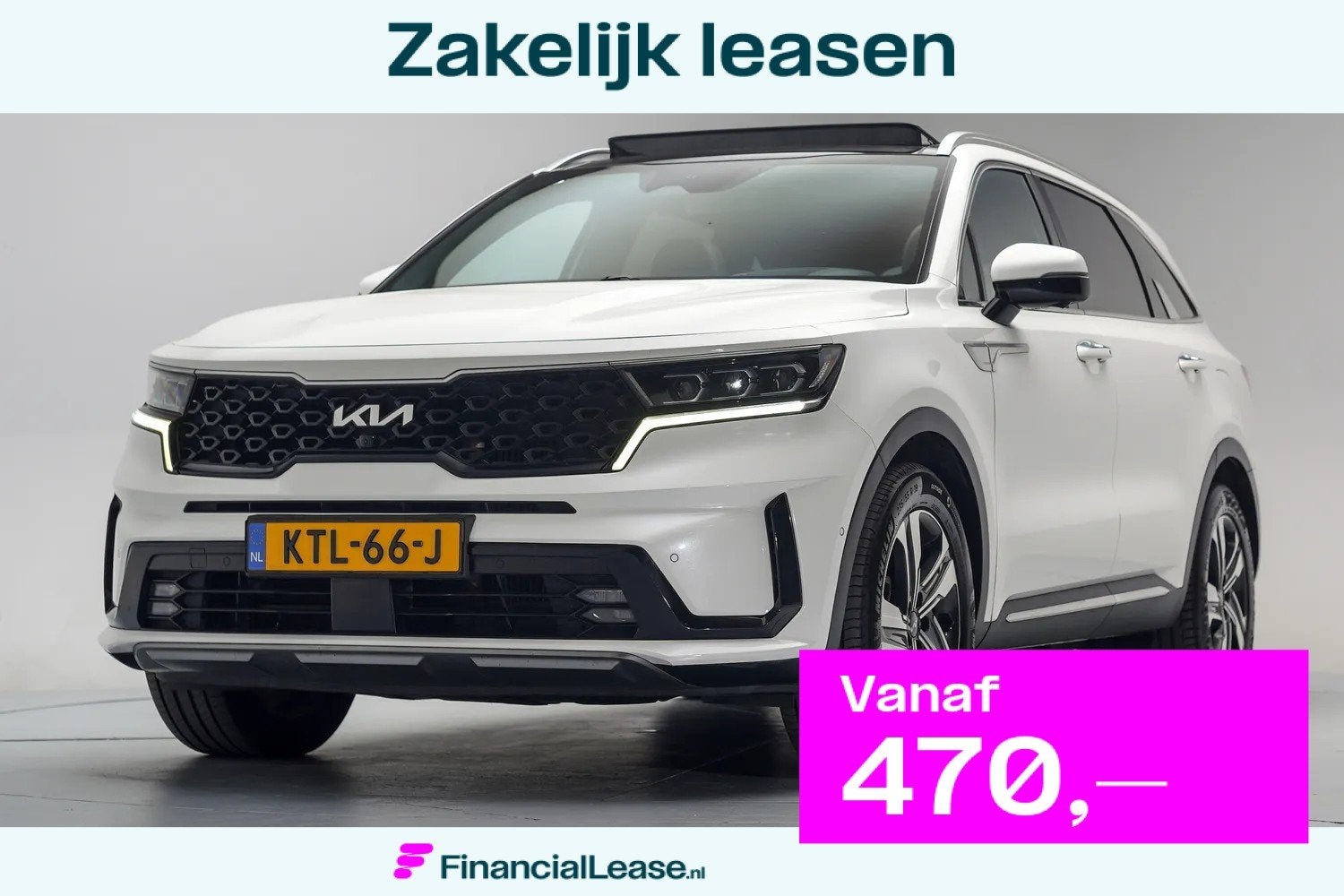 Kia Sorento 1.6 T-GDI PHEV AWD ExecutiveLine Aut. 7 pers. [, Gebruikt, 4 cilinders, 7 stoelen, Wit