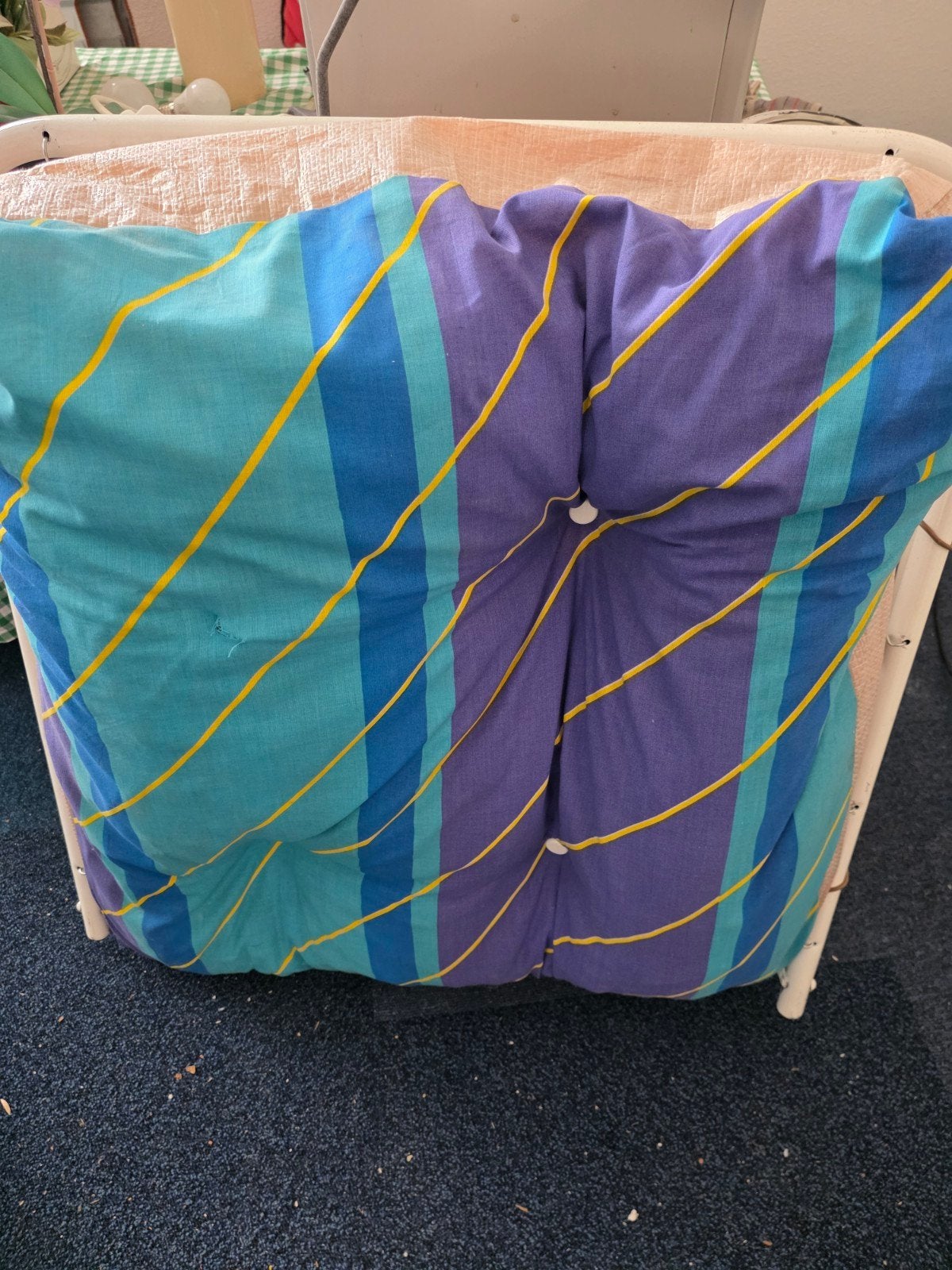 Opvouwbaar logeerbed met matras, Ophalen, Eenpersoons, Meerkleurig, 190 cm of minder