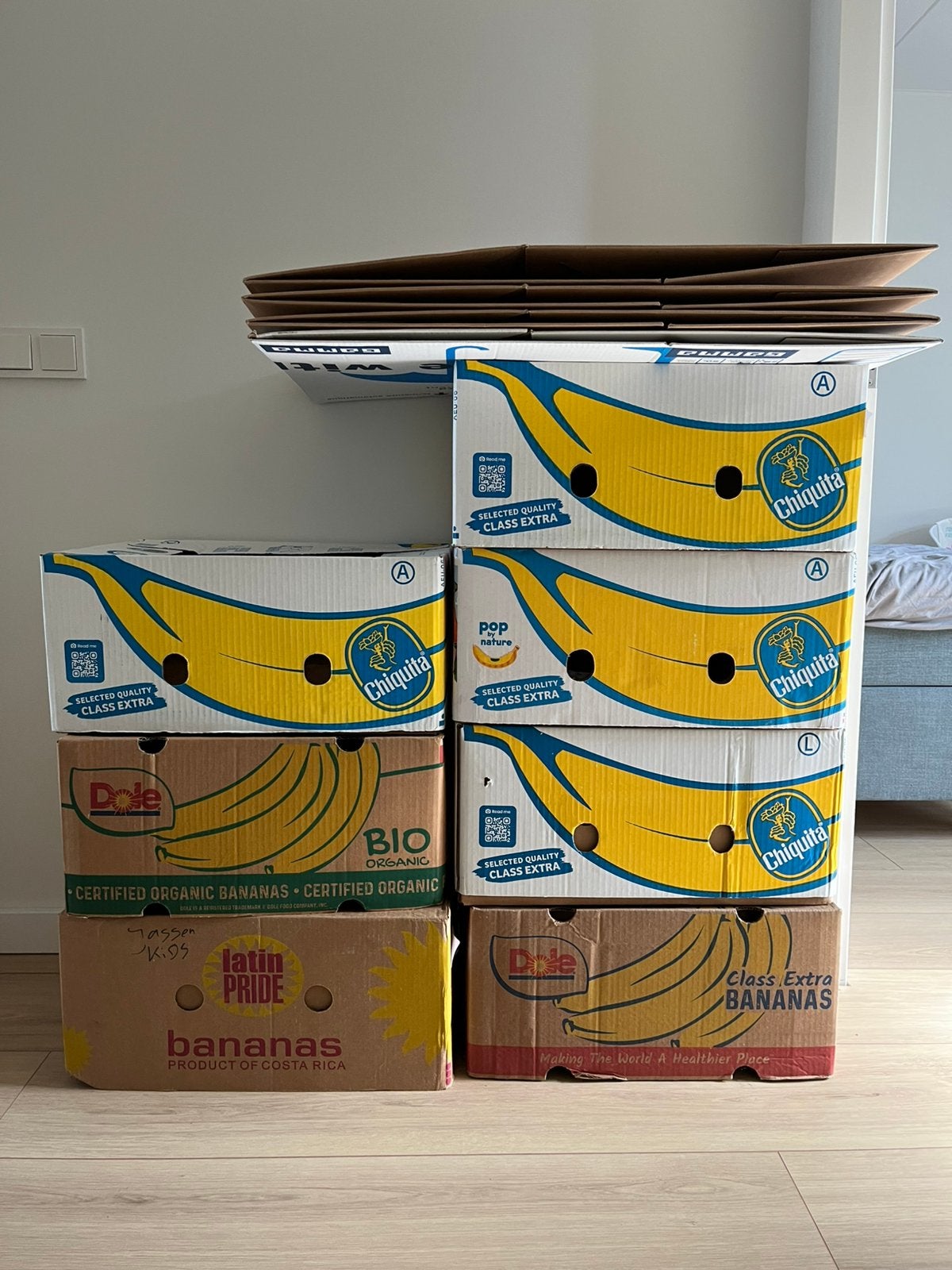 Gratis 6 banendozen +losse verhuisdozen❤️per direct ophalen, Doe-het-zelf en Verbouw, Ophalen, Doos, 50 tot 75 cm, Zo goed als nieuw