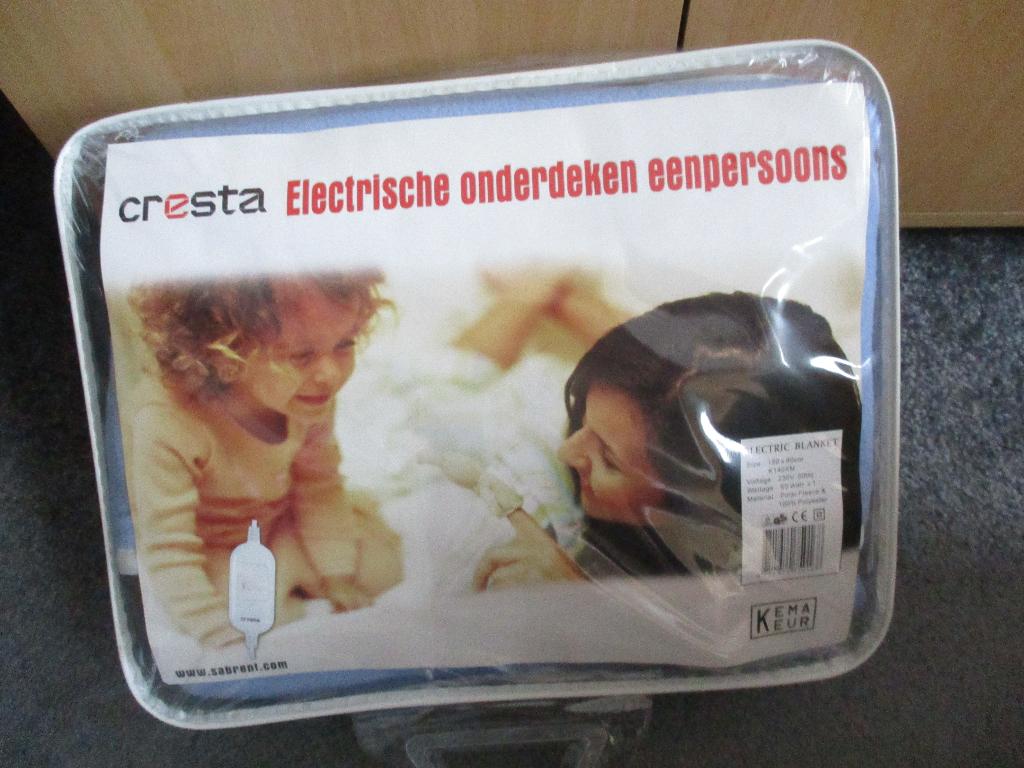 cresta elektrische deken 1 persoons, Huis en Inrichting, Gebruikt, Eenpersoons, Wit, Overige typen