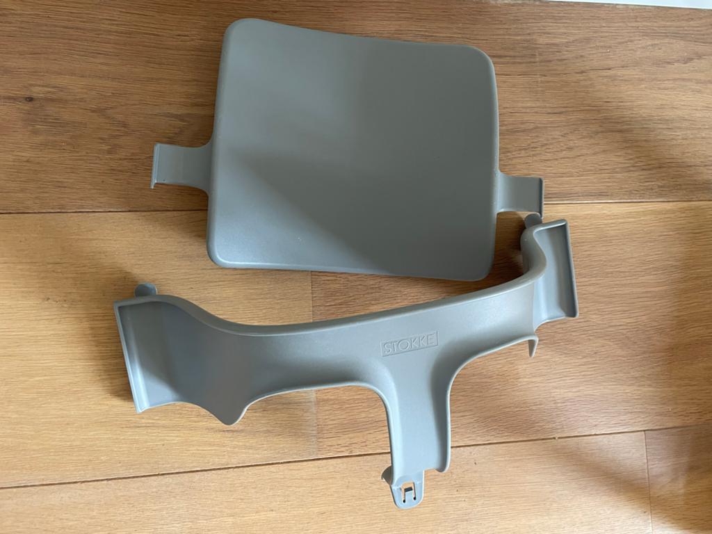 Stokke Tripp Trapp rugsteun en voorsteun (babyset), Ophalen, Zo goed als nieuw, Meegroeistoel, Stoelverkleiner